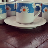 Porcelana Café Margaridas Jogo Pozzani Lote 