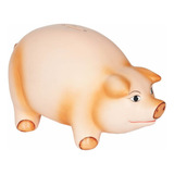 Porco Cofre - Cofrinho Gigante Em Ceramica 30cm Comprimento Cor Bege Porco Gigante