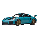 Porsche 911 991.2 Gt2 Rs Weissach Package 1:18 Autoart Azul