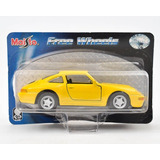 Porsche 911 Carrera Amarela Maisto Free Wheels 1/36 Lacrada