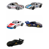 Porsche Hot Wheels Coleção 5 Carrinhos Lote Kit
