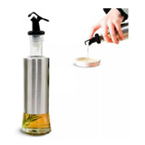 Porta Azeite Vinagre C/ Dosador 300ml Inox Vidro Azeiteiro