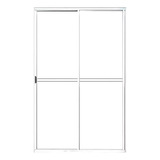 Porta Balcão 2 Folhas 2,10x1,20 Branca C/ Trinco