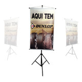 Porta Banner Tripé P/ Celular Pedestal Foto 2.10m Filmagem 