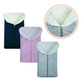Porta Bebê Acolchoado Saco De Dormir Em Soft Bolha E Sherpa