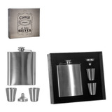 Porta Bebidas 200ml Cantil De Bolso Inox Garrafa Bebida 