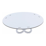 Porta Bolo Redondo Provençal Linha Premium - Mdf Branco