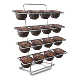 Porta Cápsulas Café Dolce Gusto Suporte Para 16 Lugares Cor Prata