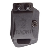 Porta Carregador Velado Pistola Raoni Tac Preto Polímero