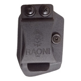 Porta Carregador Velado Pistola Raoni Tac Preto Polímero