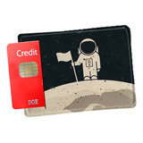 Porta Cartão De Credito Lua Astronauta