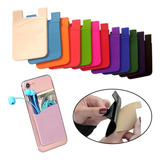 Porta Cartão Para Celular Adesivo Silicone Color Universal