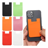 Porta Cartão Para Celular De Silicone 3m Universal Adesivo