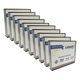 Porta Cd Dvd 12 Levox Discos Preta Kit C 10 Unidades