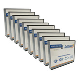 Porta Cd/dvd Plástico Preto P/12 Discos Levox C/10