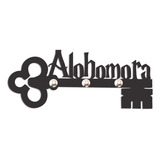 Porta Chave Parede Harry Potter Decorativo Suporte Alohomora Cor Preto