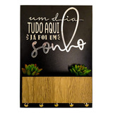 Porta Chaves Decorativo Sonho Lançamento Tendência Mdf 