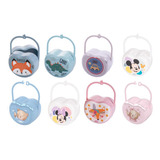 Porta Chupeta Personalizado Bebê Bico Com Alça Bpa Free 