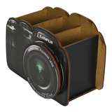 Porta Controle Remoto Organizador Câmera Fotográfica Mdf