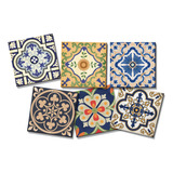 Porta Copos, Descanso De Copos - Kit Com 6 Peças - Azulejos