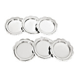 Porta Copos Descanso Copo Inox Para Mesa, Balcão Kit 6 Unid.
