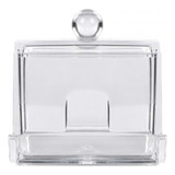 Porta Cotonete Organizador Acrilico Hastes Flexivel Ordene Cor Incolor