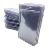 Porta Crachá Bolsa Plástica Pvc Transparente 100 - Unidades