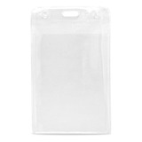 Porta Crachá Bolsa Plástica Pvc Transparente 100 - Unidades