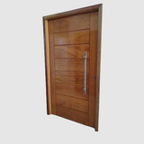 Porta De Madeira Angelim 2,14x0,87 Maciça C/puxador