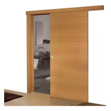 Porta De Madeira C/trilho C/fechadura 210x62 Completa