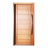 Porta De Madeira Maciça Tauari 214x87 Com Puxador Cx 14
