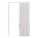 Porta De Pvc Sanfonada 80cm X 2,10m Fortlev Cor Cinza