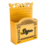 Porta Envelope Templo Israel Dourado Dízimos