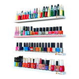 Porta Esmalte P/ Salão De Beleza Expositor Kit4pç Branco