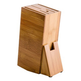 Porta Facas Organizador Cepo Utensílios Cozinha De Bambu