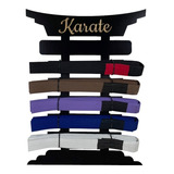 Porta Faixa Karate Quadro Medalhas 0444p