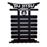 Porta Faixas Medalhas Logo Jiu Jitsu Aikido Hapkido Kung Fu