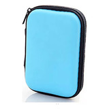 Porta Figurinhas Card Games Zíper Case Cartas Baralho Azul