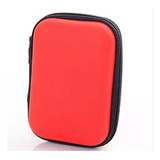 Porta Figurinhas Resistente Zíper Case Cartas Games Vermelho