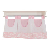 Porta Fralda De Varão 3 Peças Nuvem Rosa + Prateleira Rosa