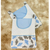 Porta Fraldas 02pc Varão Com Bolsos Bebê Berço Porta Treco