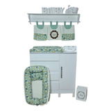 Porta Fraldas P/ Varão + Trocador P/ Cômoda + Ninho Redutor