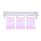 Porta Fraldas Varão 2 Peças Menina Rosa Golden Luxo