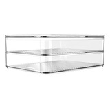 Porta Frios Duplo Transparente Organizador Clear Fresh Ou