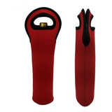 Porta Garrafa Térmico Alça Neoprene 1 Garrafa Vinho Vermelho