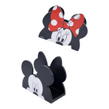 Porta Guardanapo Madeira Mickey & Minnie
