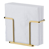 Porta Guardanapos Suporte Papel Aço Dourado Mesa Café Future Cor Dourado
