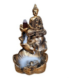 Porta Incenso Cascata E Vareta Fumaça Invertida Buda Hindu