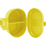Porta Isca Estojo De Pesca - 2 Divisões - Profissional Cor Amarelo