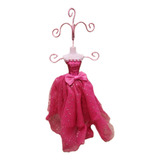 Porta Joias Colar Brinco Manequim Vestido 20cm Enfeite